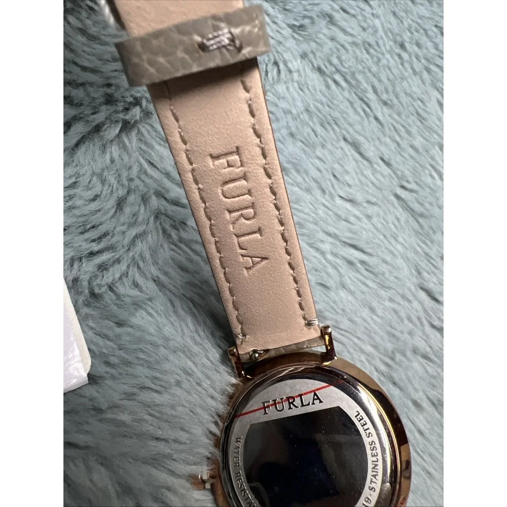Furla‎ Jada Date Women's Wristwatch R4251121502 35MM Leather Band New